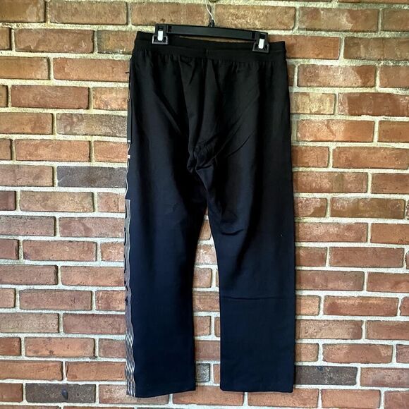 bebe Sport Metallic Logo Sweatpants Black Medium - Picture 9 of 10